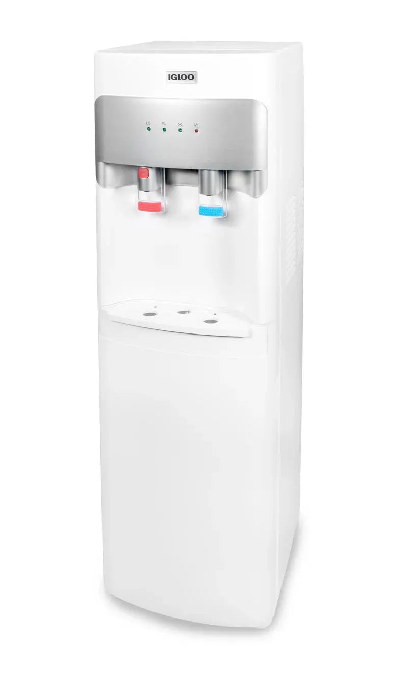 Igloo White Free Standing Bottom Loading Electric Water Dispenser | Fridge.com