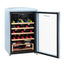 Iio 30 Bottle Freestanding Retro Wine Cooler with Wooden Shelves | Fridge.com