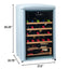 Iio 30 Bottle Freestanding Retro Wine Cooler with Wooden Shelves | Fridge.com