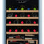 Iio 30 Bottle Freestanding Retro Wine Cooler with Wooden Shelves | Fridge.com