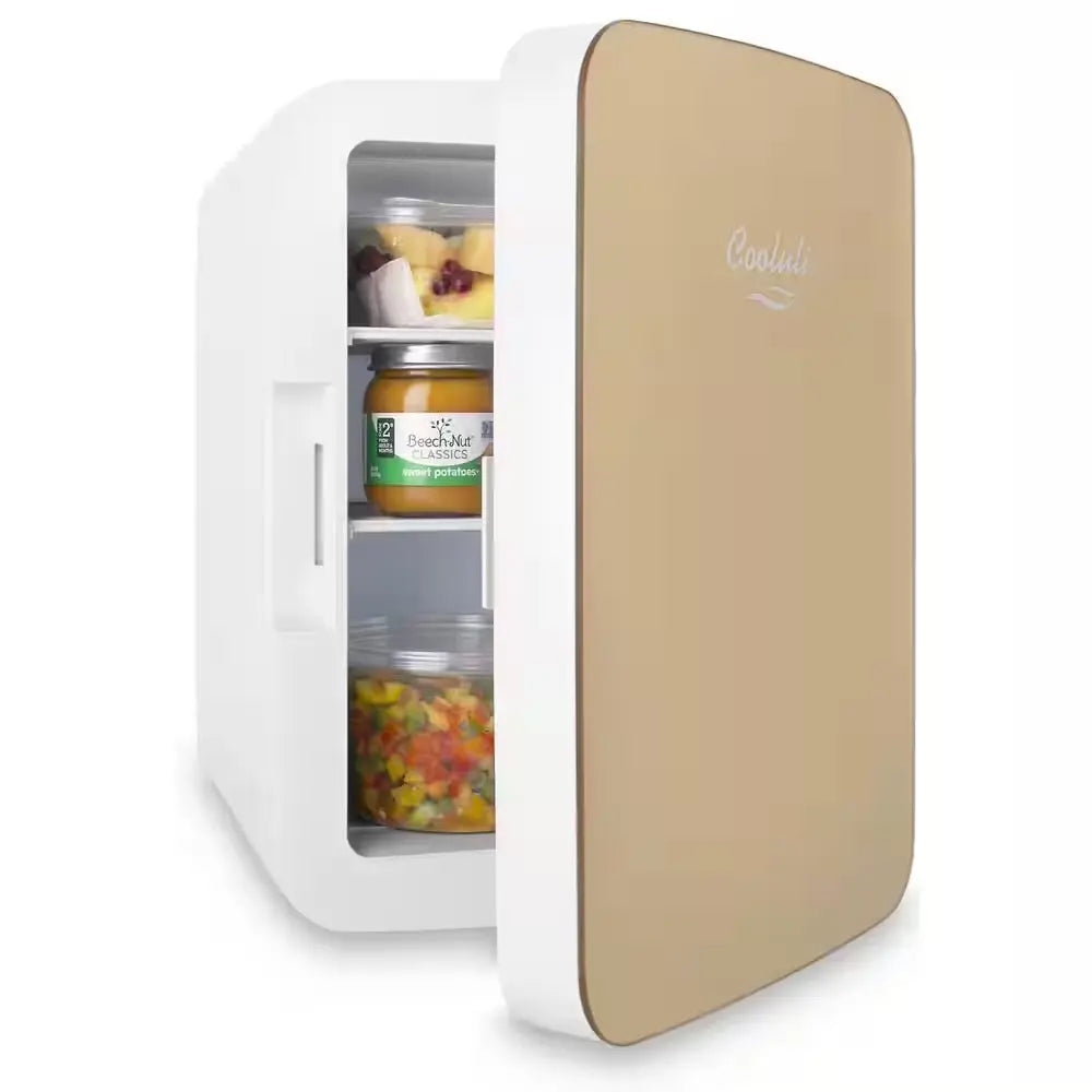 Infinity 0.35 Cu. Ft. Retro Mini Fridge in Gold without Freezer | Fridge.com