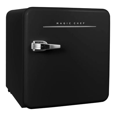 Magic Chef 1.6 Cu. Ft. Retro Style Mini Fridge W/ Interior LED Light, Black | Fridge.com