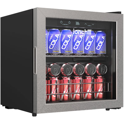 Ionchill 48-Can Mini Fridge, Compact Beverage Refrigerator with Smart Temperature Control & Standard Door, 1.4 Cu. Ft., 17.3 In., New | Fridge.com