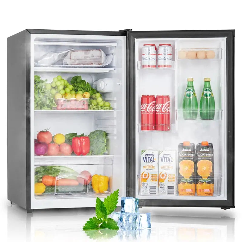 Iseasy 4.4 Cubic Feet Portable Freestanding Mini Fridge with Freezer | Fridge.com