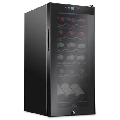 Ivation 13.6'' 18 Bottle Single Zone Freestanding Wine Refrigerator | Fridge.com