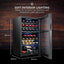 Ivation 19.4'' 33 Bottle Dual Zone Freestanding Wine Refrigerator | Fridge.com