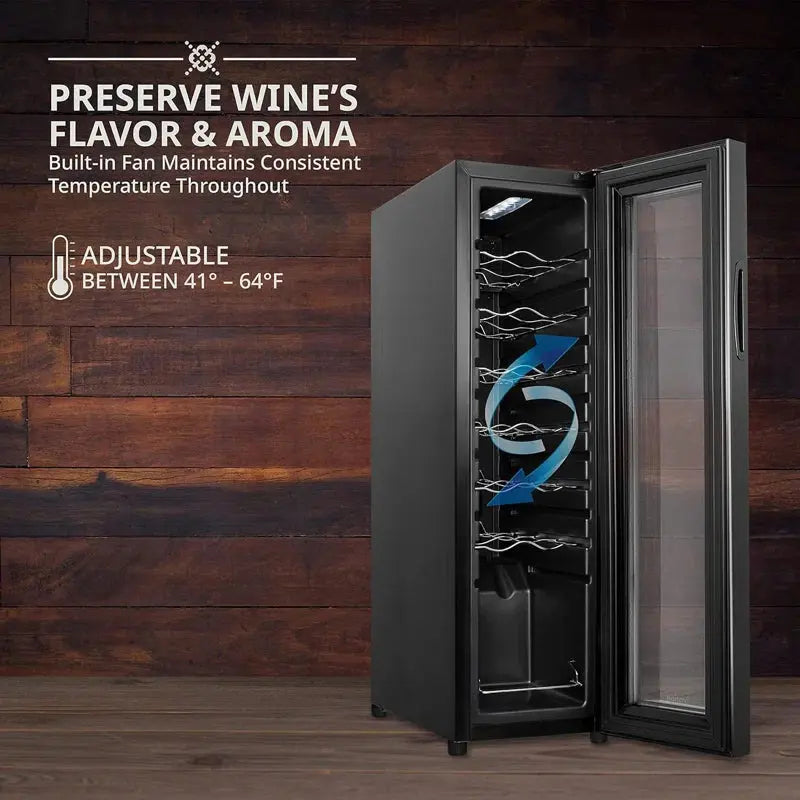 Ivation 9.9'' Single Zone Wine Refrigerator | Fridge.com