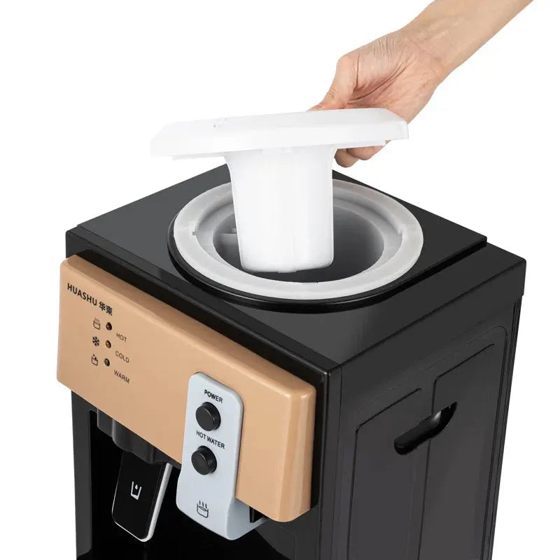 JOYDING Black Countertop Top Loading Electric Water Dispenser | Fridge.com