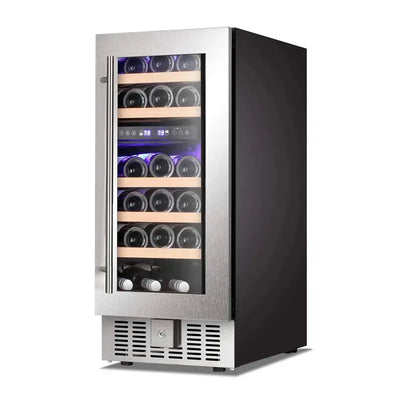 KELIVOL 11.6'' 28 Bottle and 88 Can Dual Zone Freestanding Wine & Beverage Refrigerator | Fridge.com