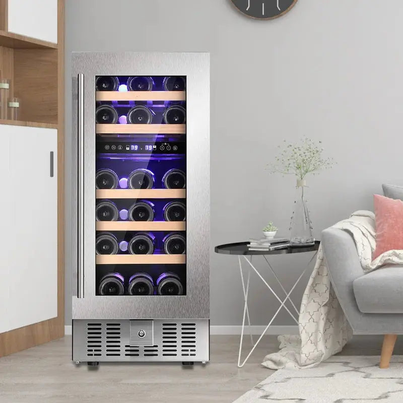 KELIVOL 11.6'' 28 Bottle and 88 Can Dual Zone Freestanding Wine & Beverage Refrigerator | Fridge.com