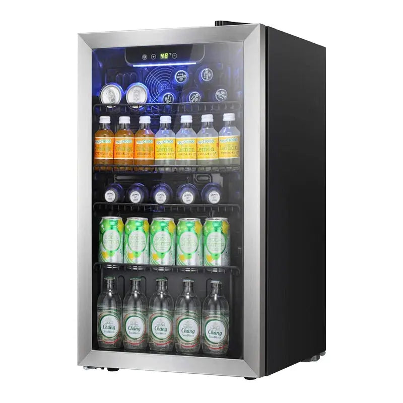 KELIVOL 19.7'' 26 Bottle and 140 Can Single Zone Freestanding Wine & Beverage Refrigerator | Fridge.com