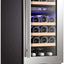 KELIVOL 22.7'' 28 Bottle Dual Zone Freestanding Wine Refrigerator | Fridge.com