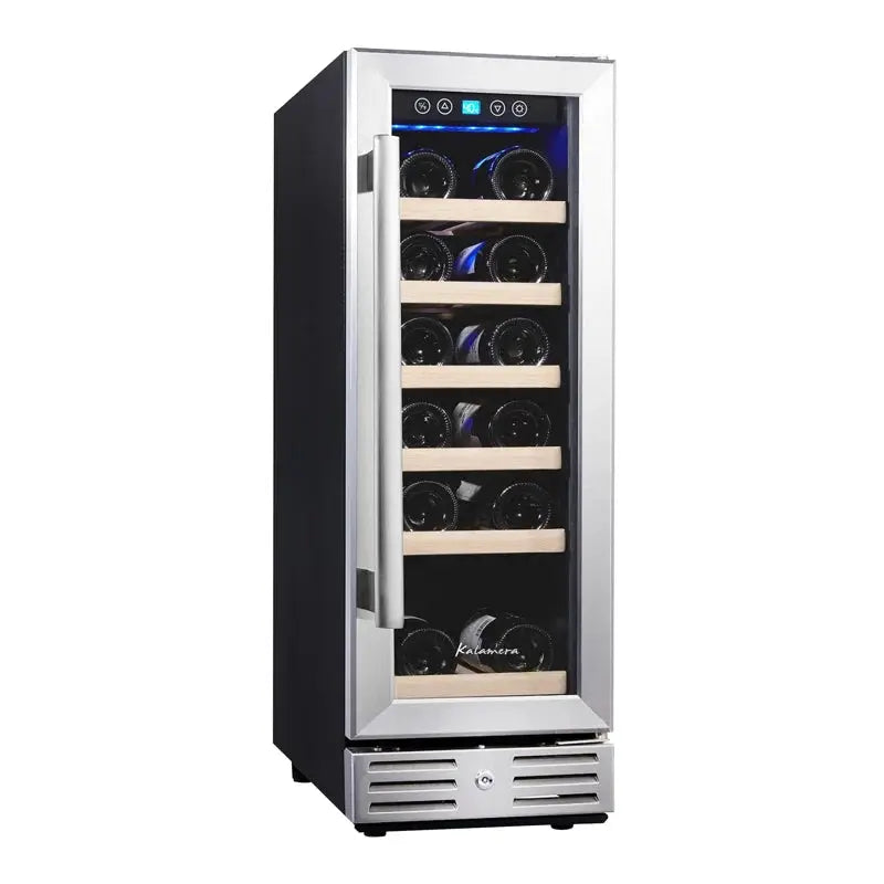 Kalamera 11.6'' 18 Bottle Single Zone Wine Refrigerator | Fridge.com