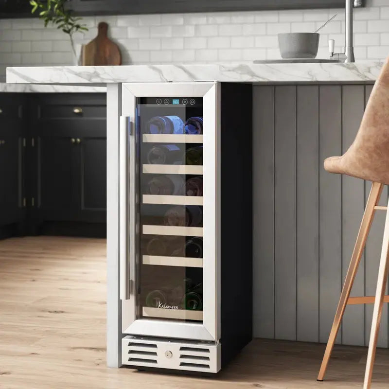 Kalamera 11.6'' 18 Bottle Single Zone Wine Refrigerator | Fridge.com