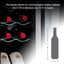 Kalamera 12 Bottle Free Standing Compressor Wine Cooler with Glass Door with Concealed Handle | Fridge.com