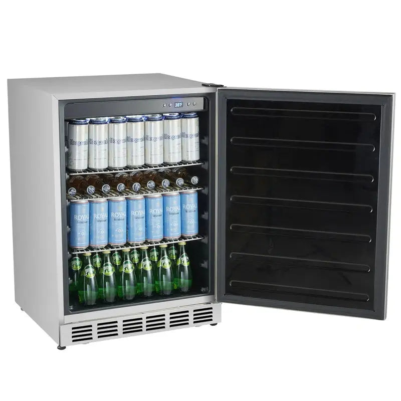 Kalamera 140 Cans (12 Oz.) 5.3 Cubic Feet Outdoor Rated Built-In Beverage Refrigerator | Fridge.com