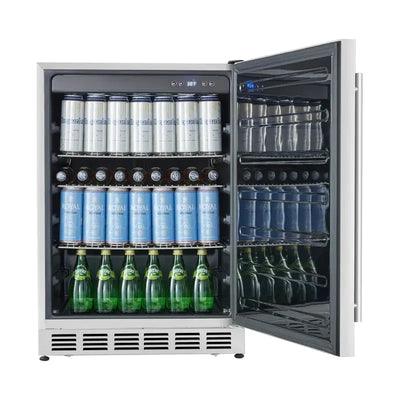 Kalamera 140 Cans (12 Oz.) 5.3 Cubic Feet Outdoor Rated Built-In Beverage Refrigerator | Fridge.com