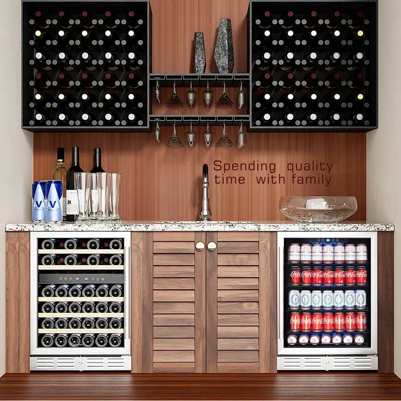 Kalamera 175 Can Convertible Beverage Refrigerator with Wine Storage | Fridge.com