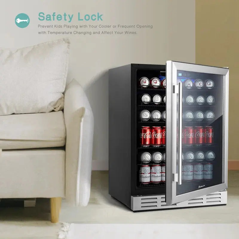 Kalamera 175 Can Convertible Beverage Refrigerator with Wine Storage | Fridge.com