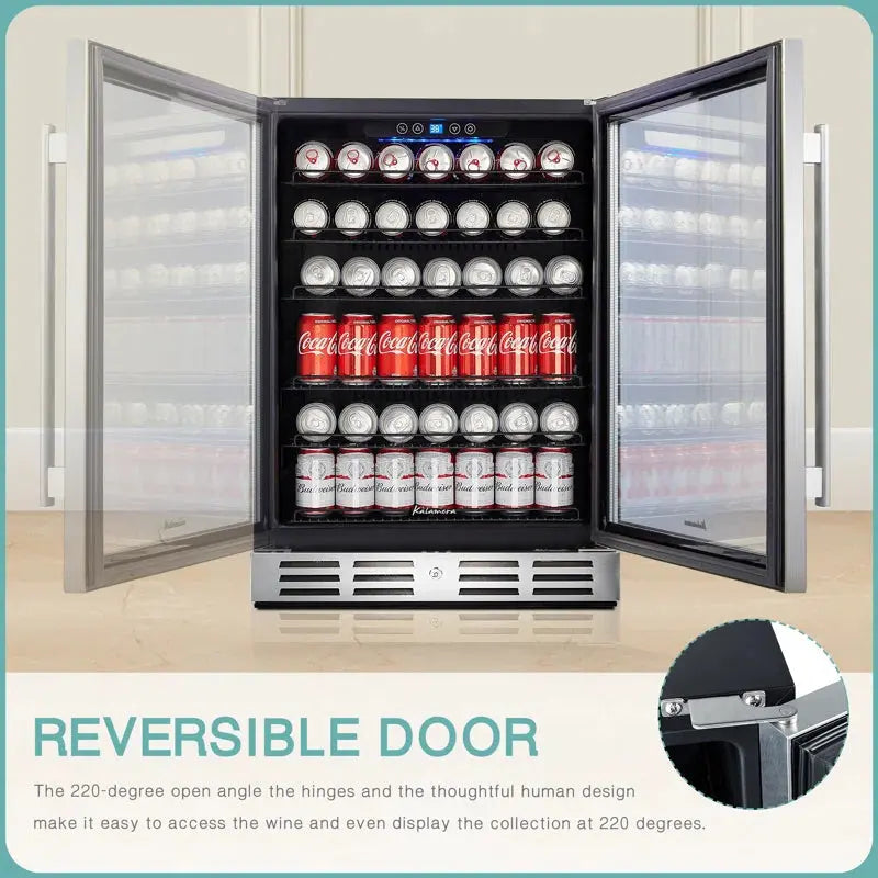 Kalamera 175 Can Convertible Beverage Refrigerator with Wine Storage | Fridge.com