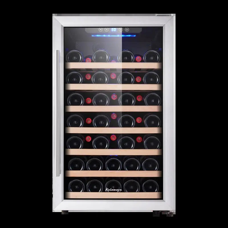 Kalamera 19.3'' 50 Bottle Single Zone Freestanding Wine Refrigerator | Fridge.com