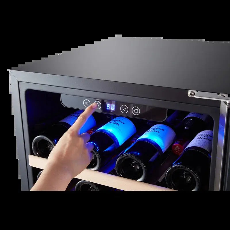 Kalamera 19.3'' 50 Bottle Single Zone Freestanding Wine Refrigerator | Fridge.com