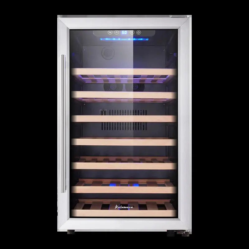 Kalamera 19.3'' 50 Bottle Single Zone Freestanding Wine Refrigerator | Fridge.com