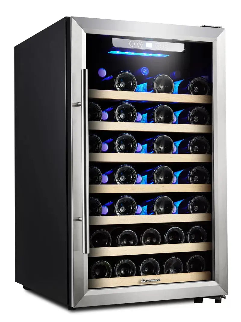 Kalamera 19.3'' 50 Bottle Single Zone Freestanding Wine Refrigerator | Fridge.com