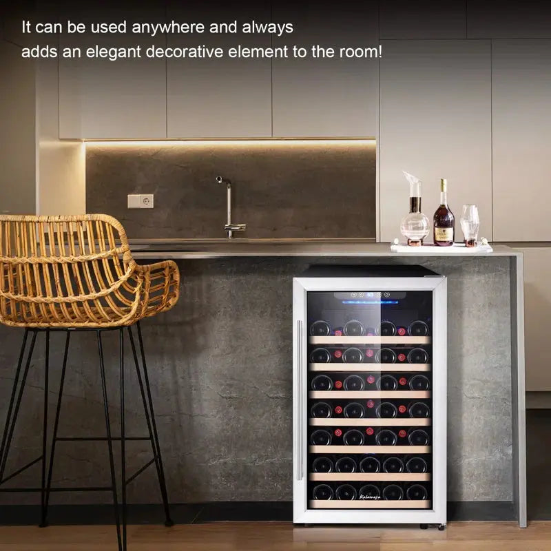 Kalamera 19.3'' 50 Bottle Single Zone Freestanding Wine Refrigerator | Fridge.com