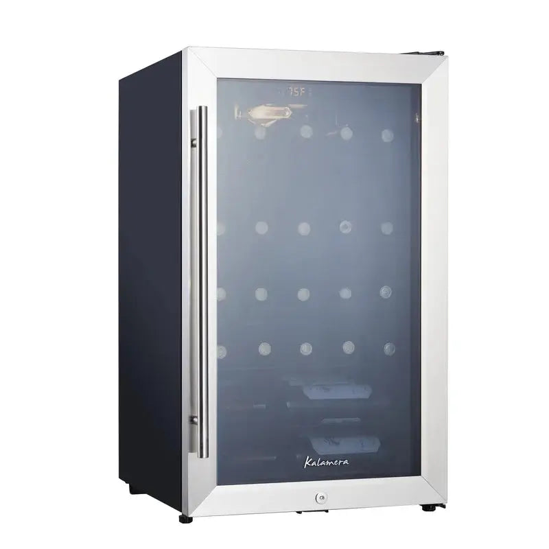 Kalamera 19'' 30 Bottle Single Zone Freestanding Wine Refrigerator | Fridge.com