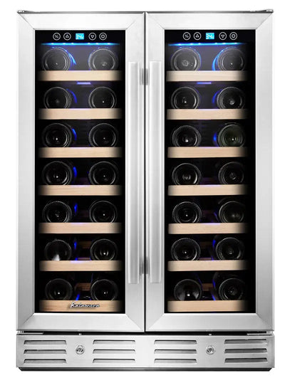 Kalamera 40 Bottle Dual Zone Built-In Wine Refrigerator | Fridge.com