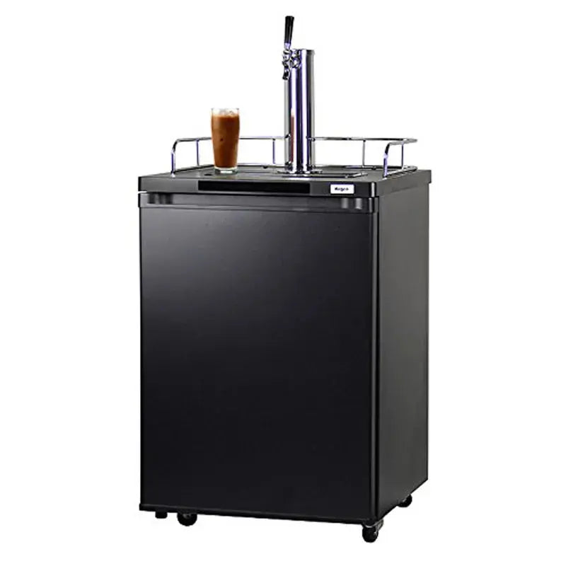 Kegco 0.69 Cubic Feet Black Single Tap Freestanding Kegerator with Adjustable Temperature | Fridge.com