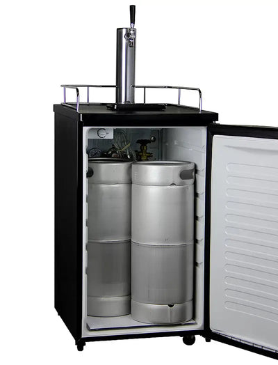 Kegco 4.9 Cubic Feet Single Tap Freestanding Kegerator with Adjustable Temperature | Fridge.com