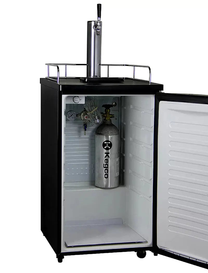 Kegco 4.9 Cubic Feet Single Tap Freestanding Kegerator with Adjustable Temperature | Fridge.com