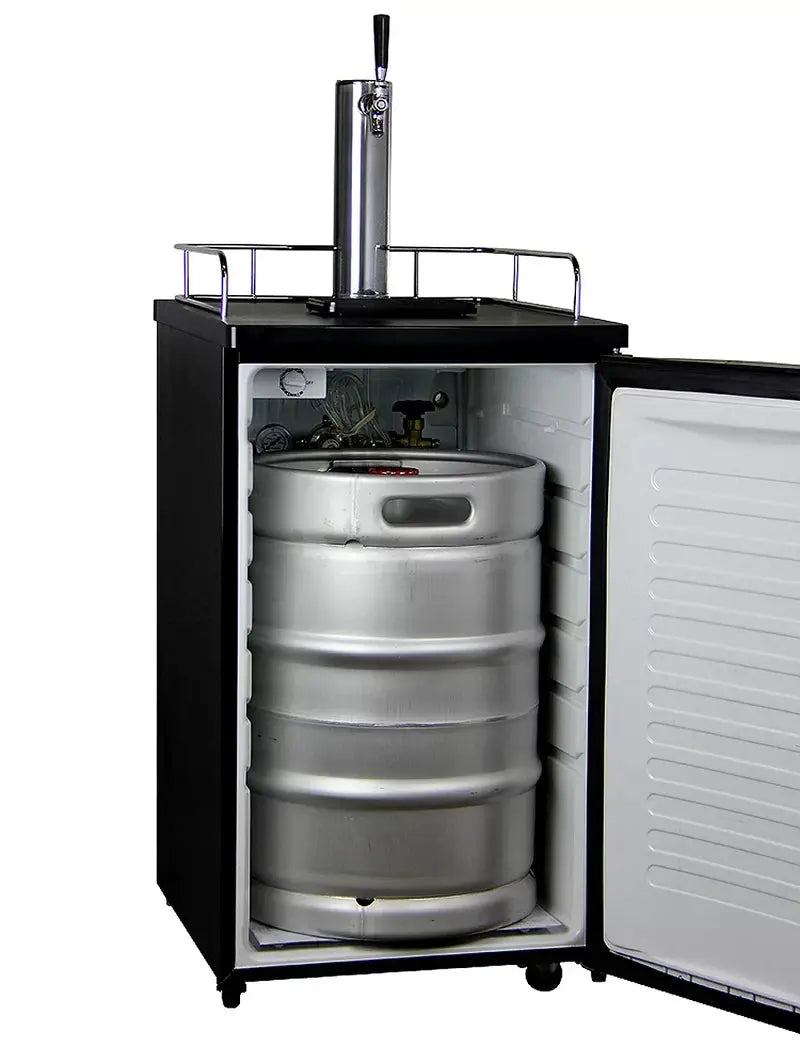 Kegco 4.9 Cubic Feet Single Tap Freestanding Kegerator with Adjustable Temperature | Fridge.com