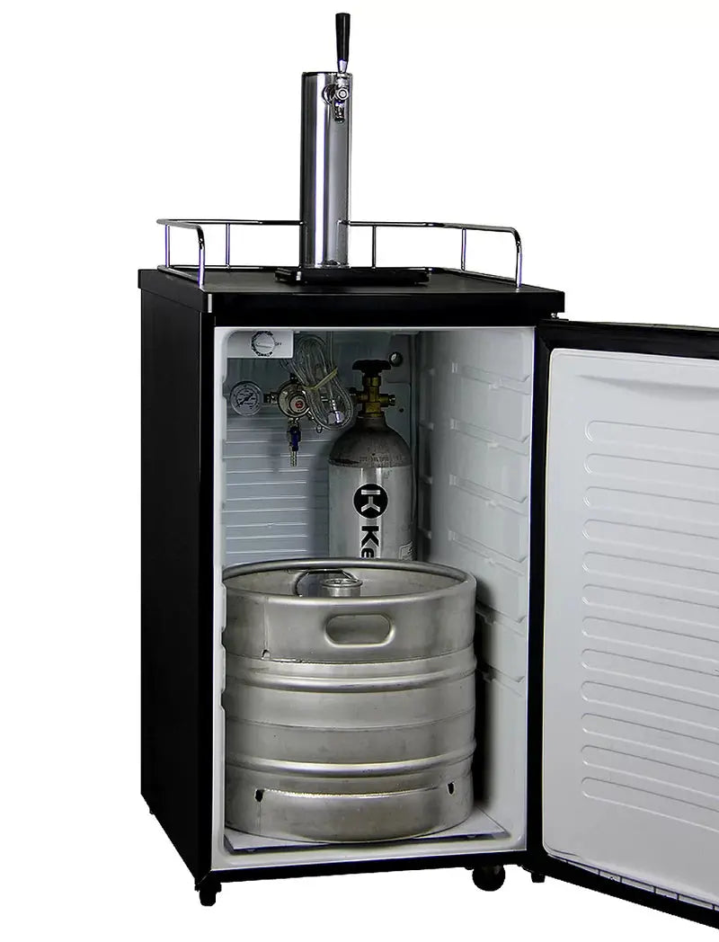 Kegco 4.9 Cubic Feet Single Tap Freestanding Kegerator with Adjustable Temperature | Fridge.com