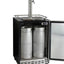 Kegco 6.6 Cubic Feet Stainless Steel Dual Tap Built-In Kegerator with Door Lock and Adjustable Temperature | Fridge.com