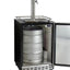 Kegco 6.6 Cubic Feet Stainless Steel Dual Tap Built-In Kegerator with Door Lock and Adjustable Temperature | Fridge.com