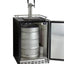 Kegco 6.6 Cubic Feet Stainless Steel Dual Tap Built-In Kegerator with Door Lock and Adjustable Temperature | Fridge.com