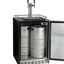 Kegco 6.6 Cubic Feet Stainless Steel Dual Tap Built-In Kegerator with Door Lock and Adjustable Temperature | Fridge.com