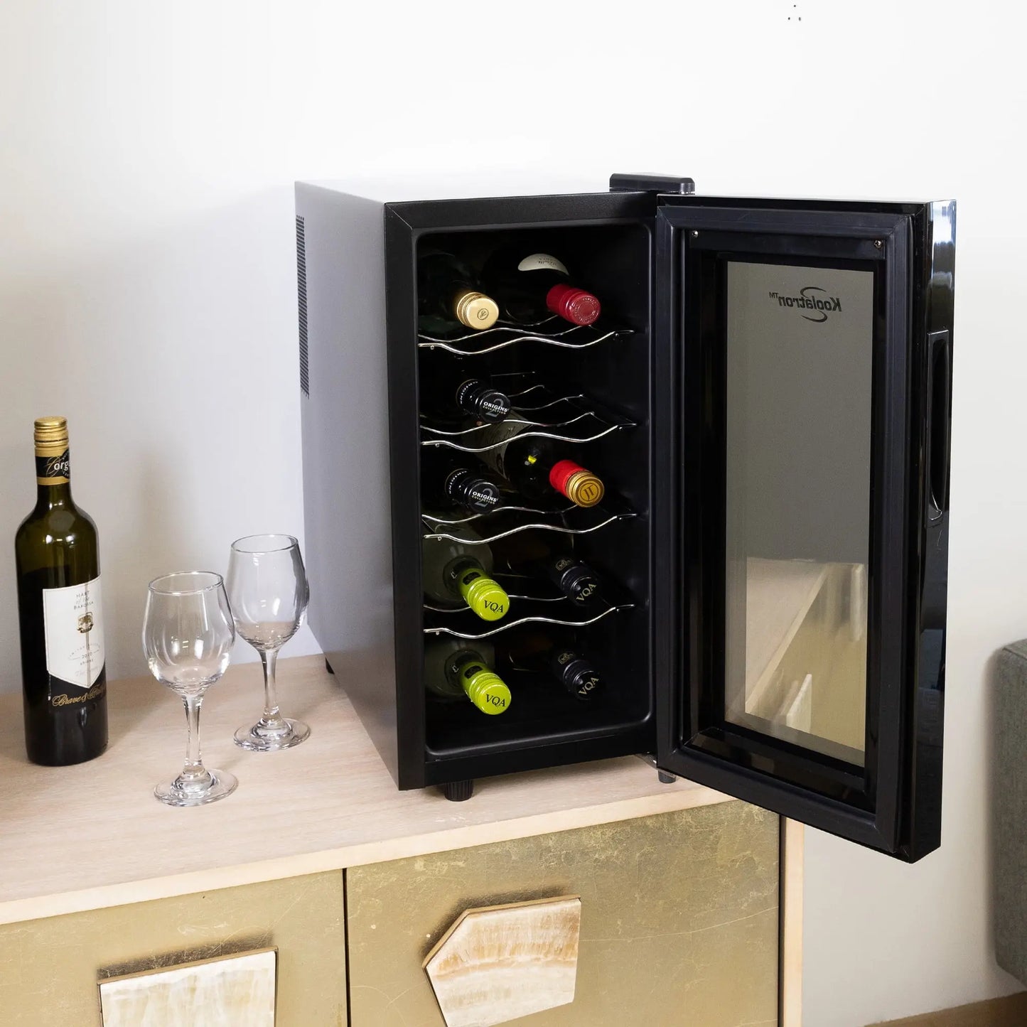 Koolatron 10 Bottle Wine Cooler, Thermoelectric Freestanding Wine Fridge | Fridge.com