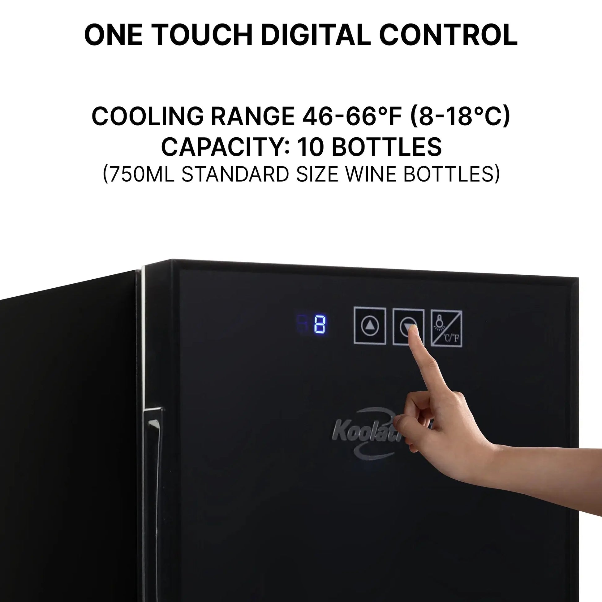 Koolatron 10 Bottle Wine Cooler, Thermoelectric Freestanding Wine Fridge | Fridge.com