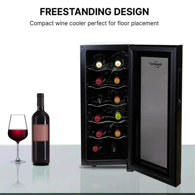 Koolatron 12 Bottle Wine Cooler Thermoelectric Freestanding Wine Fridge | Fridge.com