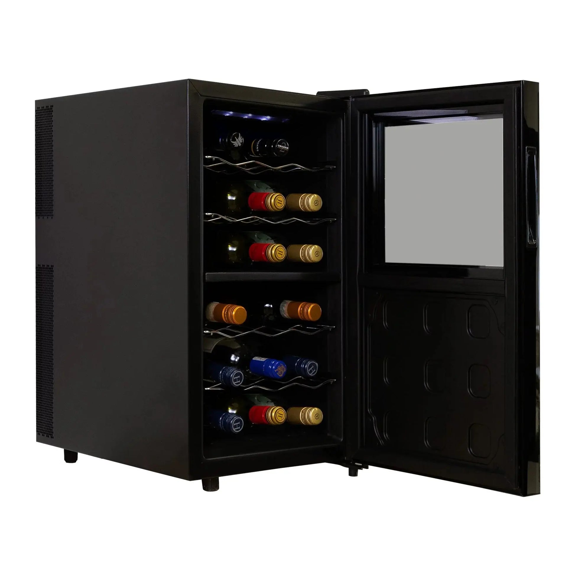 Koolatron 18 Bottle Dual Zone Wine Cooler Freestanding Wine Fridge Black | Fridge.com