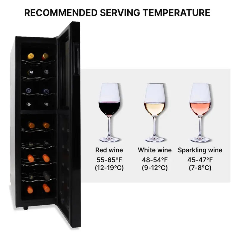 Koolatron 18 Bottle Slim Dual Zone Wine Cooler Freestanding Wine Fridge | Fridge.com