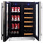 Koolatron 18 Bottles and 56 Cans Built-In Under-Counter 24 Inch Dual Zone Wine Cooler and Beverage Fridge | Fridge.com