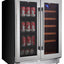 Koolatron 18 Bottles and 56 Cans Built-In Under-Counter 24 Inch Dual Zone Wine Cooler and Beverage Fridge | Fridge.com