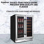 Koolatron 18 Bottles and 56 Cans Built-In Under-Counter 24 Inch Dual Zone Wine Cooler and Beverage Fridge | Fridge.com