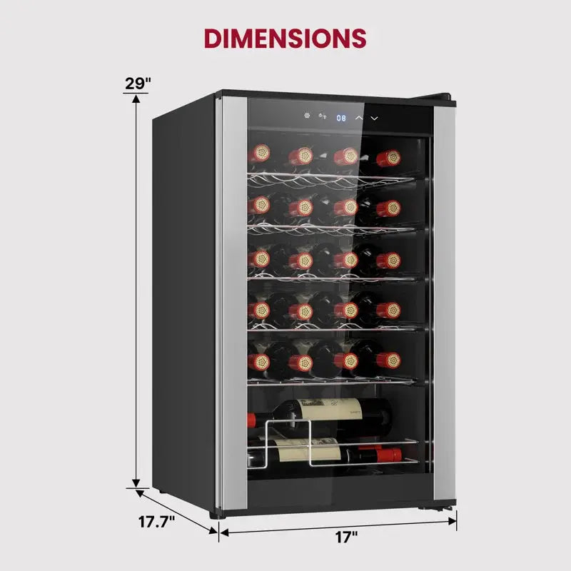 Koolatron 24 Bottle Wine Refrigerator Freestanding Compressor Wine Fridge | Fridge.com