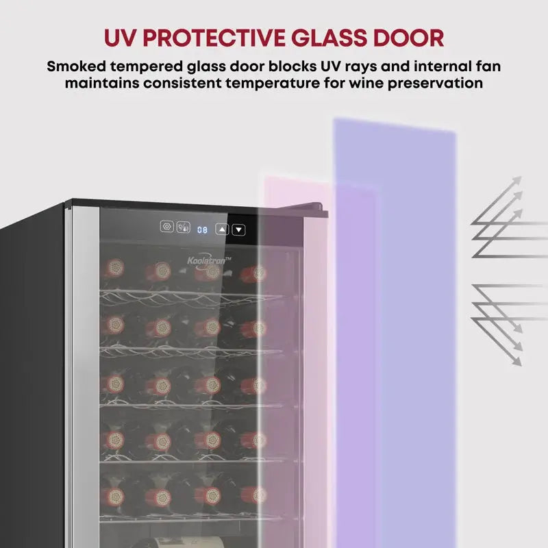 Koolatron 24 Bottle Wine Refrigerator Freestanding Compressor Wine Fridge | Fridge.com